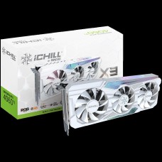 Inno3D Video Card GeForce RTX 4060 Ti iChill X3 WHITE 8GB GDDR6 128-bit 2595 18Gbps 3xDP+HDMI Three Slot