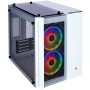 Corsair Crystal Series 280x RGB Tempered Glass Micro ATX PC Case, White, EAN:0843591065238