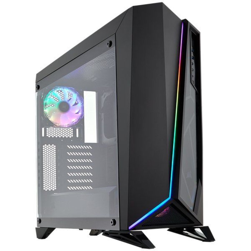 Corsair Carbide Series SPEC-OMEGA RGB Mid-Tower Tempered Glass Gaming Case, Black, EAN:0843591065412