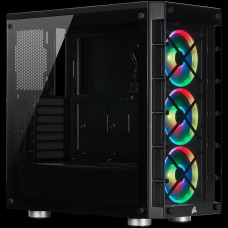 CORSAIR iCUE 465X RGB Mid-Tower ATX Smart Case, Black