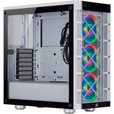 CORSAIR iCUE 465X RGB Mid-Tower ATX Smart Case, White