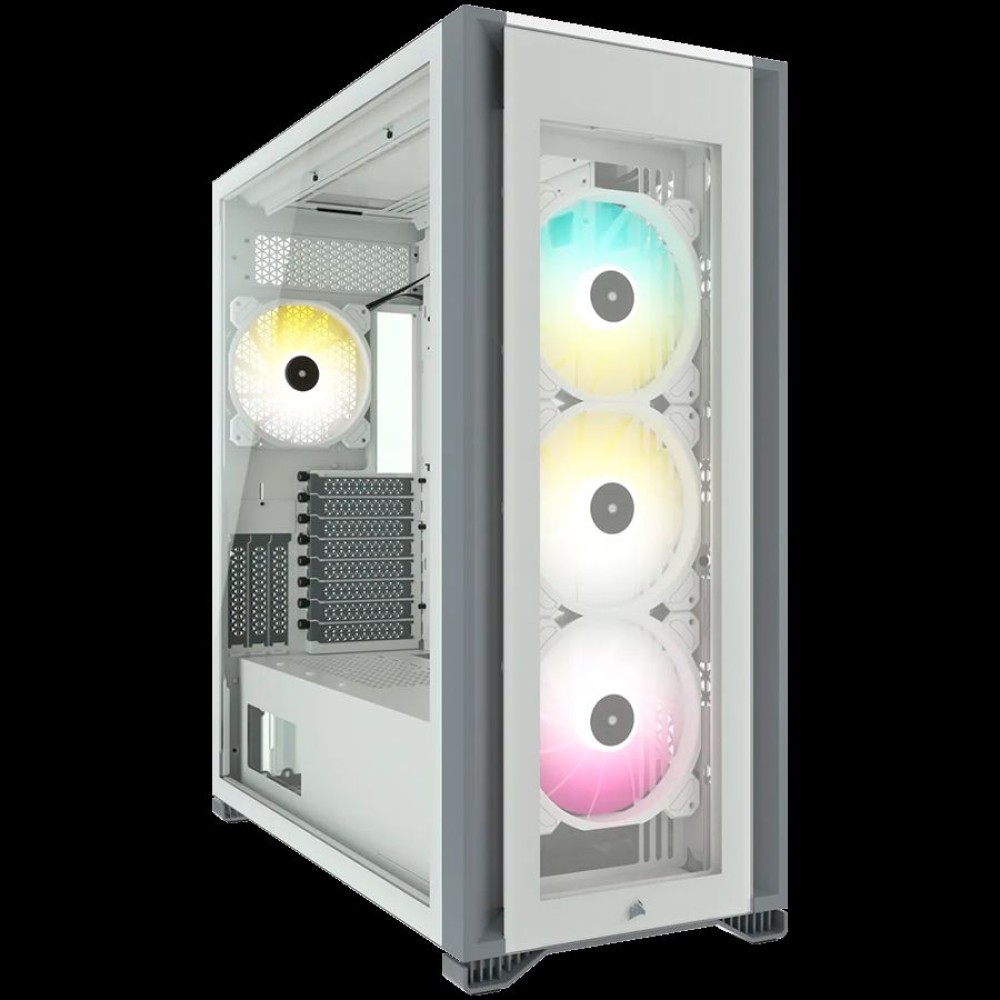 Corsair iCUE 7000X RGB Tempered Glass Full Tower Smart Case, White, EAN:0840006639459