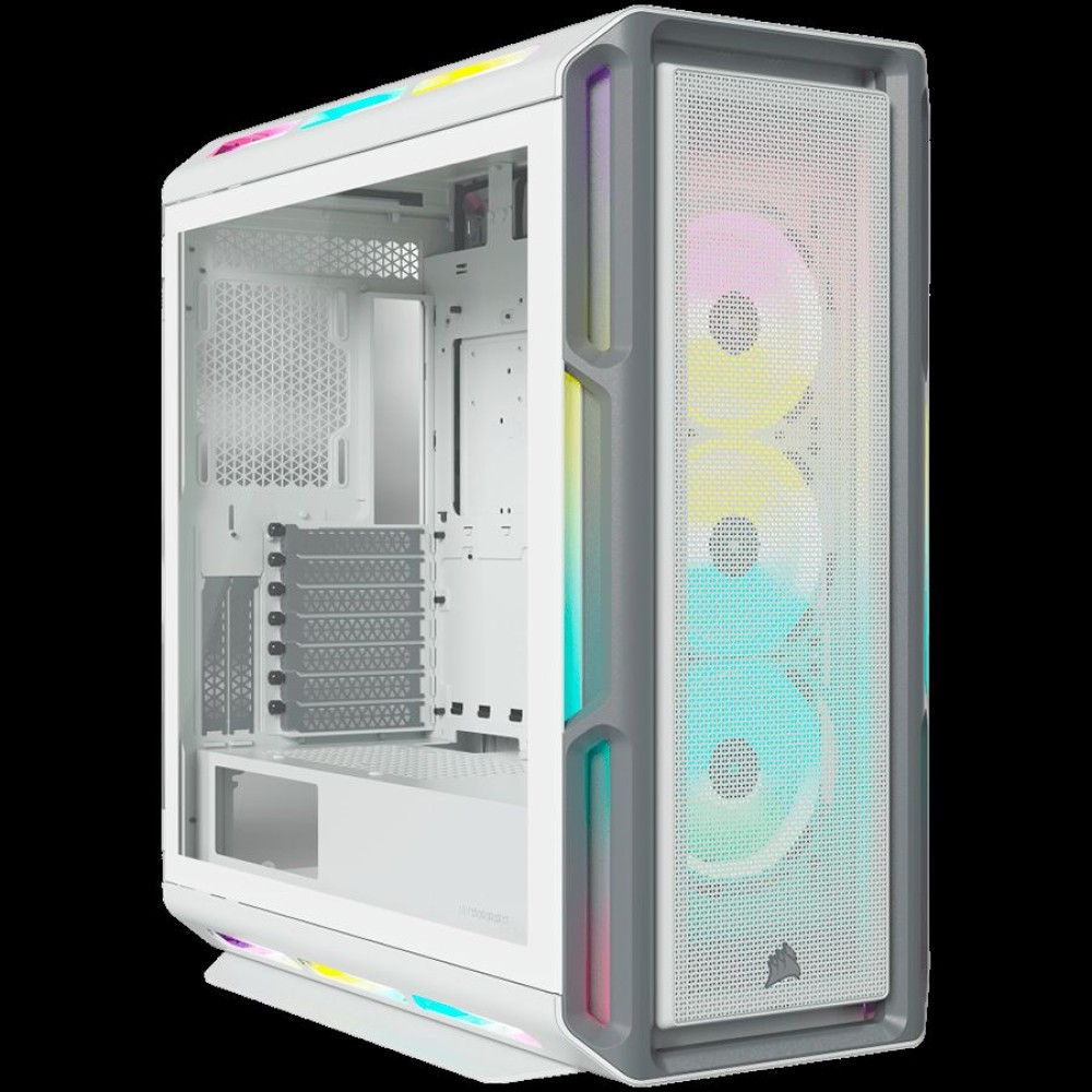 Corsair iCUE 5000T RGB Tempered Glass Mid-Tower Smart Case, White, EAN: 0840006645184