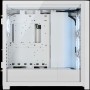 Corsair iCUE 5000X RGB QL Edition Tempered Glass Mid-Tower Smart Case, True White