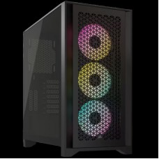 Corsair iCUE 4000D RGB Airflow Mid-Tower, Black, EAN: 0840006694304