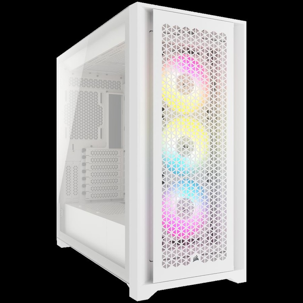 Corsair iCUE 5000D RGB Airflow Tempered Glass, True White