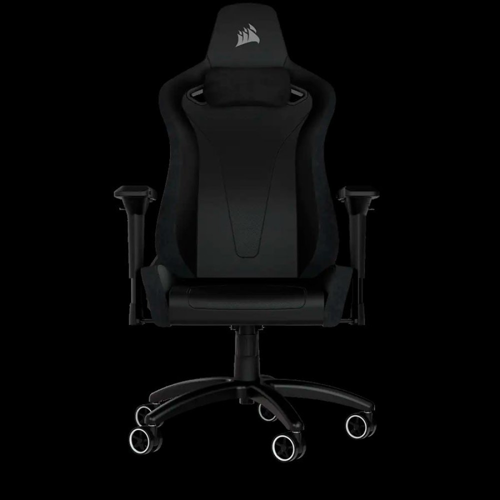 CORSAIR TC200 Leatherette Gaming Chair, Standard Fit - Black