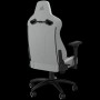 CORSAIR TC200 Leatherette Gaming Chair, Standard Fit - Light Grey/White