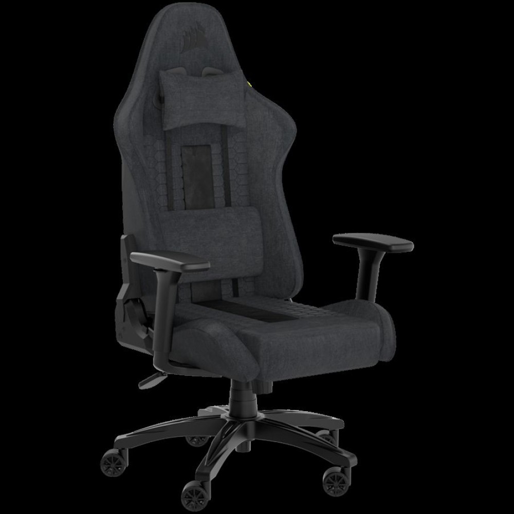 CORSAIR TC100 RELAXED Gaming Chair, Fabric - Grey and Black