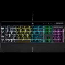 Corsair K55 RGB PRO XT Gaming Keyboard, Backlit Per-Key RGB LED, Rubberdome, EAN: 840006631620