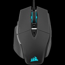 Corsair M65 RGB ULTRA Gaming Mouse, Backlit RGB LED, Optical, Silver ALU, Black, EAN:0840006657606