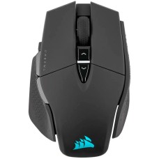 Corsair M65 RGB ULTRA WIRELESS Gaming Mouse, Backlit RGB LED, Optical, Silver ALU, Black, EAN:0840006657644