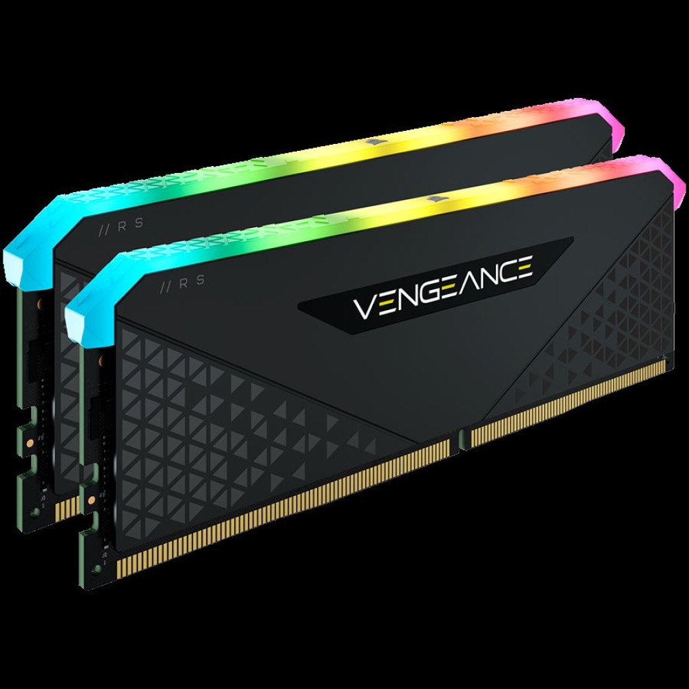 Corsair DDR4, 3600MHz 32GB 2x16GB DIMM, Unbuffered, 18-22-22-42, XMP 2.0, VENGEANCE RGB RS Heatspreader, RGB LED, 1.35V, for AMD Ryzen & Intel XMP, EAN:0840006649021