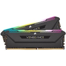 Corsair DDR4, 3200MHz 16GB 2x8GB Dimm, Unbuffered, 16-20-20-38, XMP 2.0, Vengeance RGB Pro SL black Heatspreader, RGB LED, Black PCB, 1.35V, for AMD Ryzen, EAN:0840006632030