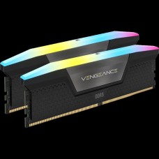 Corsair DDR5, 7200MT/s 32GB 2x16GB DIMM, Unbuffered, 34-44-44-96, OC PMIC, XMP 3.0, VENGEANCE RGB DDR5 Black Heatspreader, RGB LED, 1.45V, for Intel 700