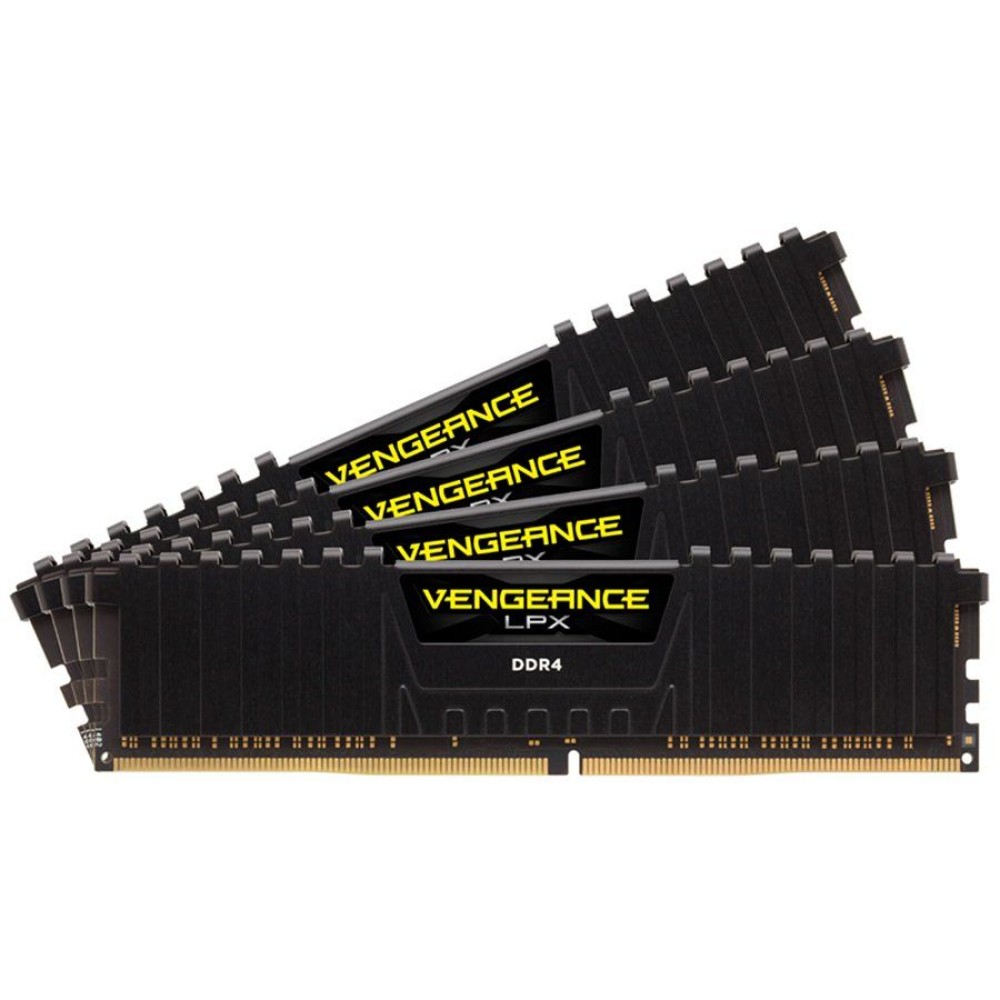 Corsair DDR4, 3600MHz 128GB 4x32GB DIMM, Unbuffered, 18-22-22-42, XMP 2.0, Vengeance LPX black, Black PCB, 1.35V, EAN:0840006621966