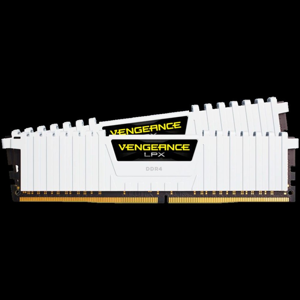 Corsair DDR4, 3000MHz 16GB 2x8GB Dimm, Unbuffered, 16-20-20-38, XMP 2.0, Vengeance LPX White Heatspreader, Black PCB, 1.35V, EAN:0843591077903