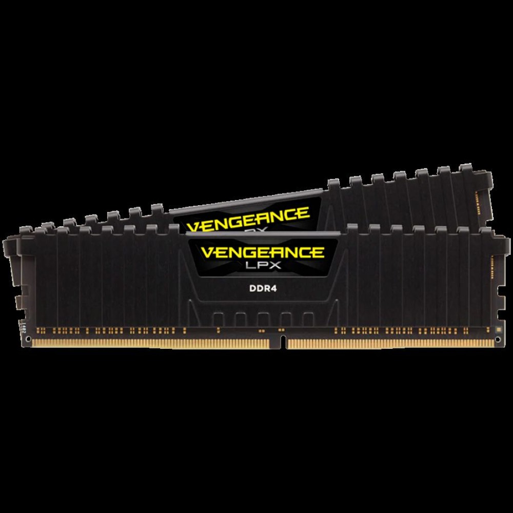 Corsair DDR4, 3200MHz 16GB 2x8GB Dimm, Unbuffered, 16-20-20-38, XMP 2.0, Vengeance LPX black Heatspreader, Black PCB, 1.35V, EAN:0840006608530