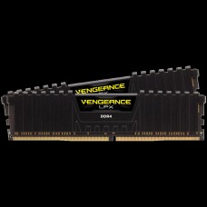 Corsair DDR4, 3200MHz 16GB 2x8GB DIMM, Unbuffered, 16-18-18-36, SPD base 2666, XMP 2.0, Vengeance LPX Black Heatspreader, Black PCB, 1.35V, for Ryzen/AM4, EAN:0843591031110