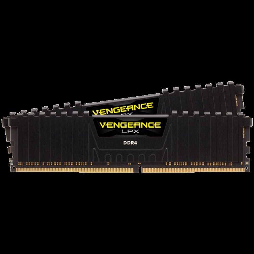 Corsair DDR4, 4000MHz 16GB 2x8GB DIMM, Unbuffered, 18-22-22-42, BaseSPD@2666, XMP 2.0, Vengeance LPX Black, 1.35V, for AMD