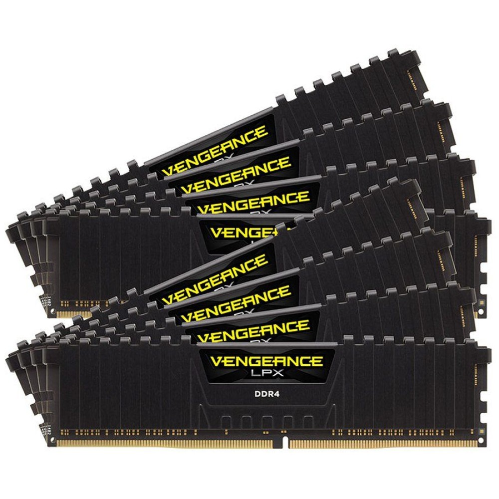 Corsair DDR4, 3200MHz 256GB 8x32GB Dimm, Unbuffered, 16-20-20-38, XMP 2.0, Vengeance LPX black Heatspreader, Black PCB, 1.35V, EAN:0840006620112