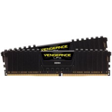 Corsair DDR4, 2400MHz 32GB 2x16GB DIMM, Unbuffered, 14-16-16-31, XMP 2.0, Vengeance LPX black Heatspreader, Black PCB, 1.2V, for SKL, EAN:0843591069533