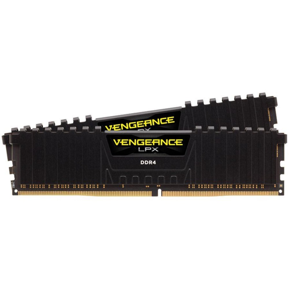 Corsair DDR4, 2666MHz 32GB 2x16GB DIMM, Unbuffered, 16-18-18-35, XMP 2.0, Vengeance LPX black Heatspreader, Black PCB, 1.2V, for SKL, EAN:0843591069557