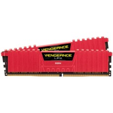 Corsair DDR4, 2666MHz 32GB 2x16GB DIMM, Unbuffered, 16-18-18-35, XMP 2.0, Vengeance LPX red, Black PCB, 1.2V, for SKL, EAN:0843591070614