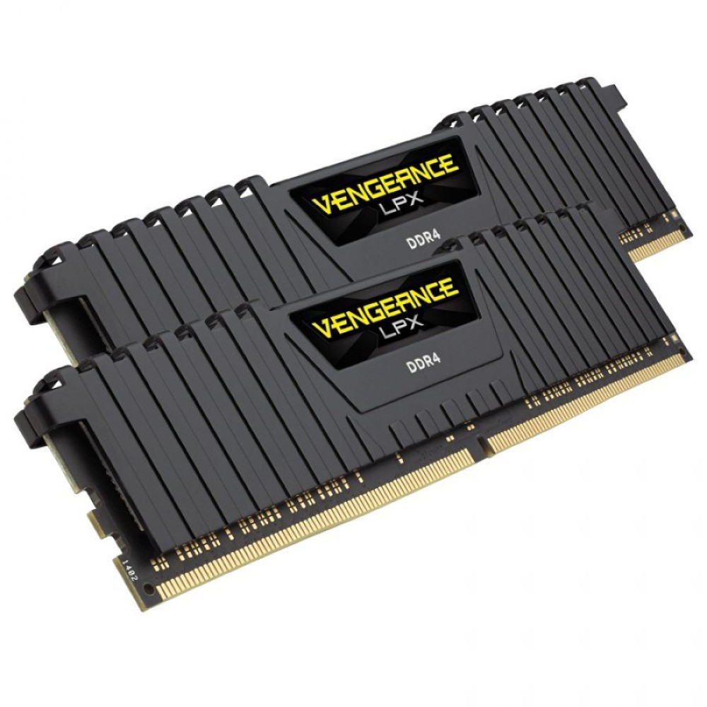 Corsair DDR4, 3200MHz 64GB 2x32GB Dimm, Unbuffered, 16-20-20-38, XMP 2.0, Vengeance LPX black, Black PCB, 1.35V, EAN:0840006619208