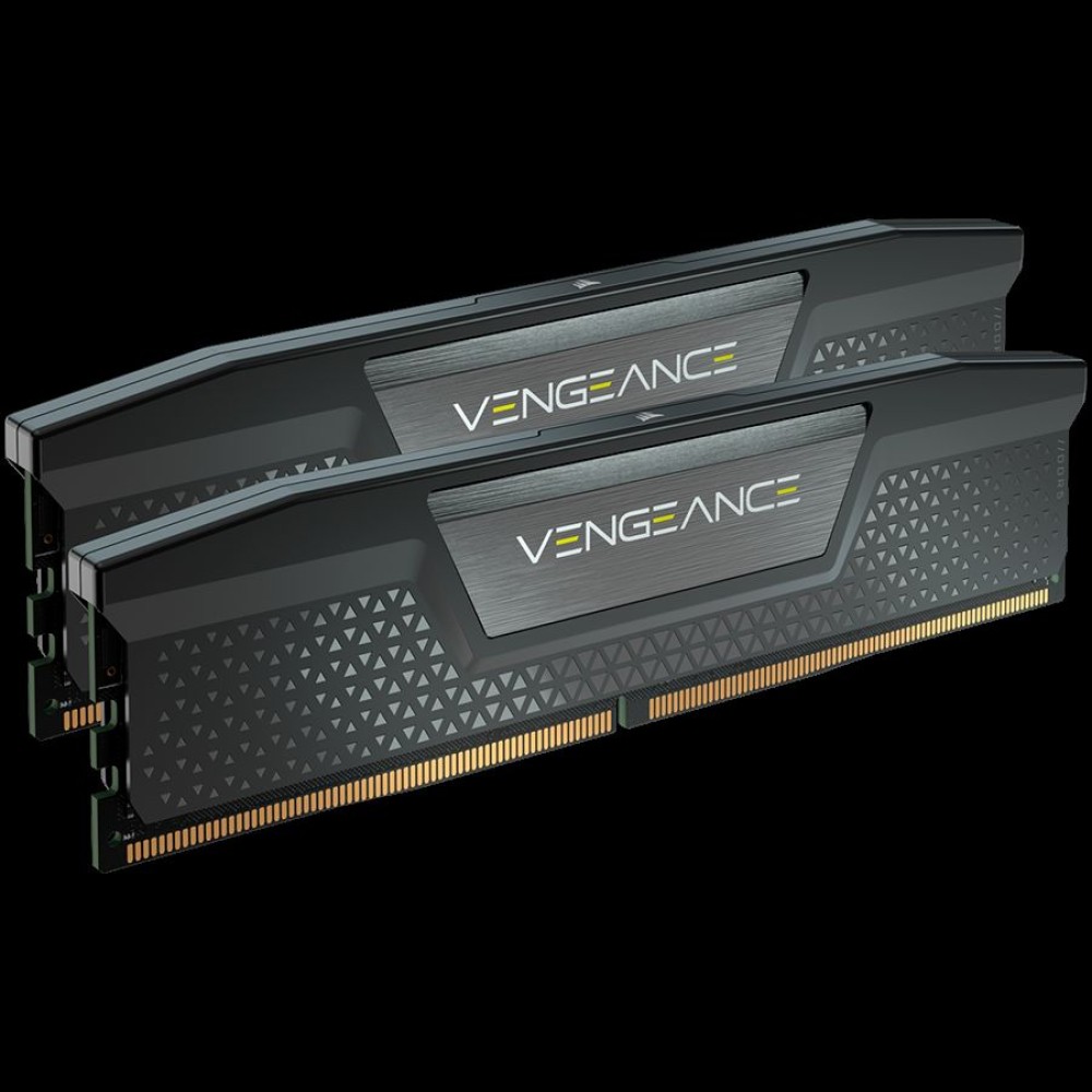 Corsair DDR5, 5200MT/s 64GB 2x32GB DIMM, Unbuffered, 40-40-40-77, Std PMIC, XMP 3.0, VENGEANCE DDR5 Black Heatspreader, Black PCB, 1.25V, EAN:0840006661245