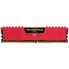 Corsair DDR4, 2666MHz 8GB 1x8GB DIMM, Unbuffered, 16-18-18-35, XMP 2.0, Vengeance LPX red Heatspreader, Black PCB, 1.2V, for SKL, EAN:0843591069717