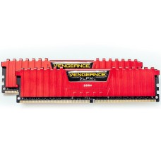 Corsair DDR4, 2666MHz 8GB 2x4GB DIMM, Unbuffered, 16-18-18-35, XMP 2.0, Vengeance LPX red Heatspreader, Black PCB, 1.2V, for SKL, EAN:0843591069670