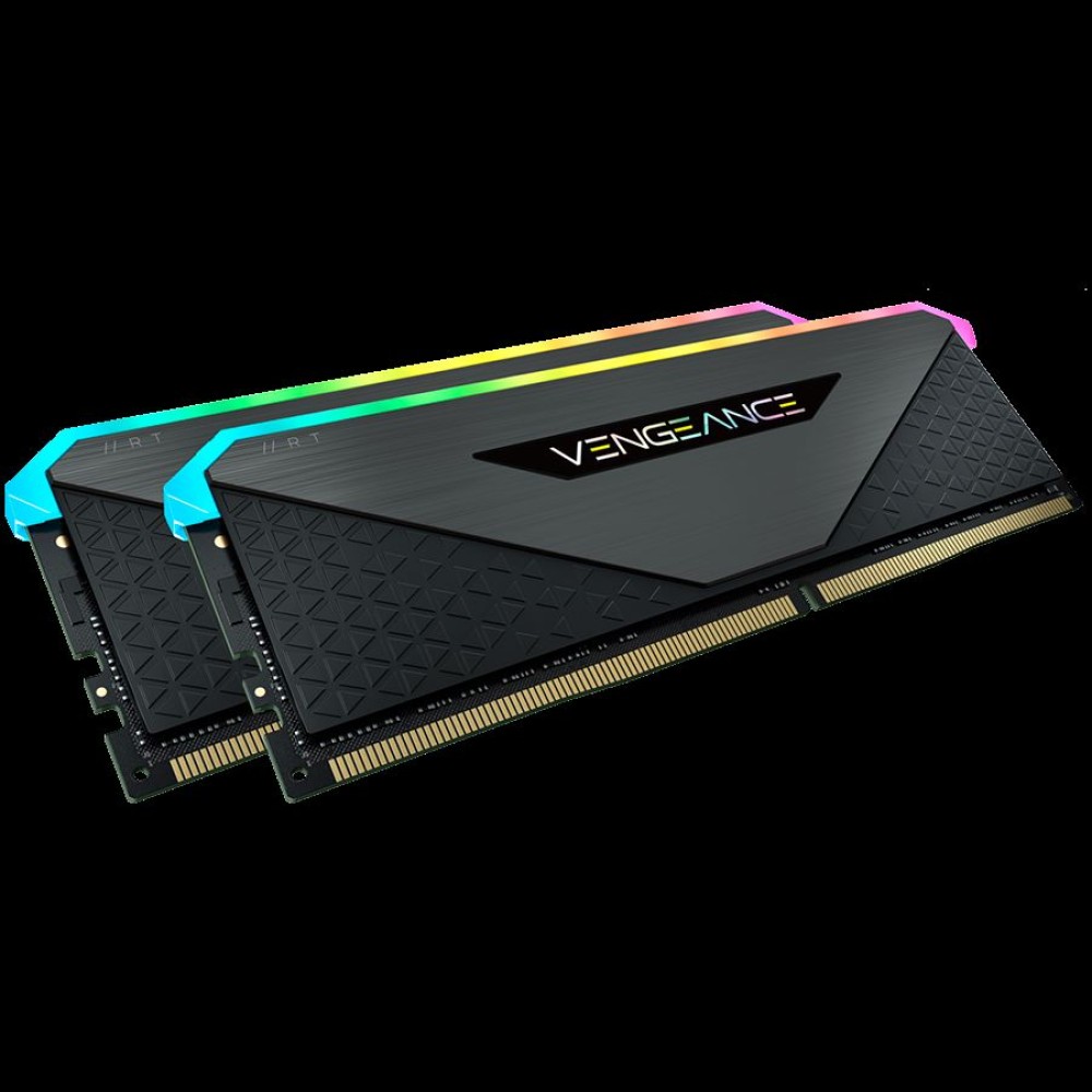 Corsair DDR4, 3600MHz 16GB 2x8GB DIMM, Unbuffered, 18-22-22-42, XMP 2.0, VENGEANCE RGB RT Heatspreader, RGB LED, 1.35V, for AMD Ryzen, EAN:0840006650508