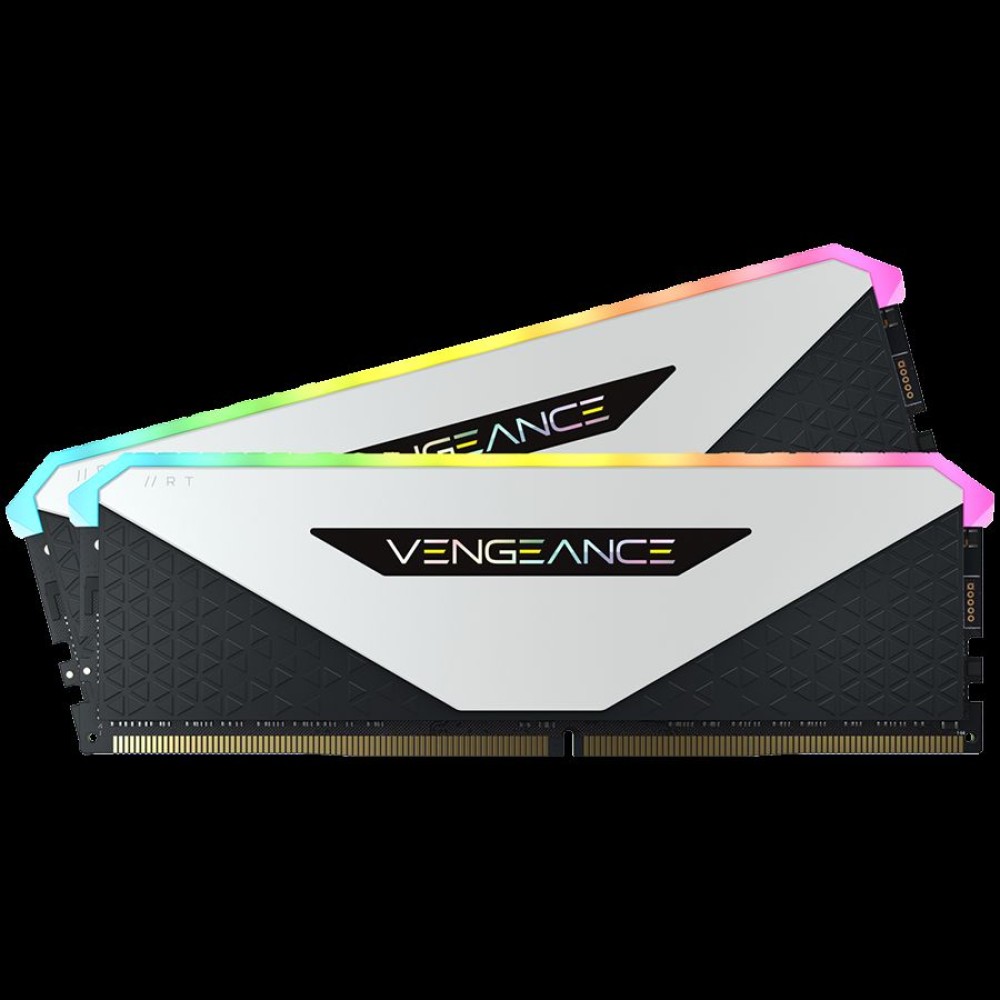 Corsair DDR4, 3600MHz 32GB 2x16GB DIMM, Unbuffered, 18-22-22-42, XMP 2.0, VENGEANCE RGB RT Heatspreader, RGB LED, 1.35V, for AMD Ryzen, EAN:0840006650591