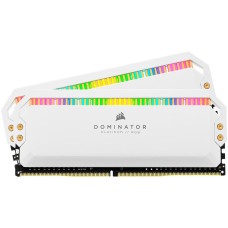 Corsair DDR4, 3200MHz 16GB 2x8GB DIMM, Unbuffered, 16-18-18-36, XMP 2.0, Base SPD@2666, DOMINATOR PLATINUM RGB White Heatspreader, RGB LED, 1.35V, for AMD Ryzen, EAN:0840006625346