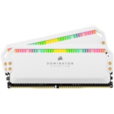 Corsair DDR5, 6200MT/s 32GB 2x16GB DIMM, Unbuffered, 36-39-39-76, OC PMIC, XMP 3.0, DOMINATOR PLATINUM RGB DDR5 White Heatspreader, RGB LED, 1.3V, EAN:0840006663553