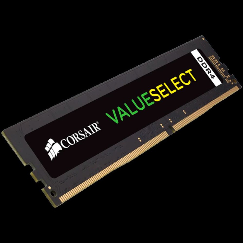 Corsair DDR4, 2666MHz 4GB 1x4GB DIMM, Unbuffered, 18-18-18-43, 1.2V, Black PCB, Base SPD 2666, no XMP, EAN:0843591063029