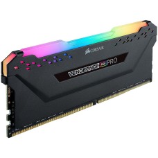 Corsair DDR4, 3200MHz 64GB 4x16GB DIMM, Unbuffered, 16-20-20-38, XMP 2.0, VENGEANCE RGB PRO Black Heatspreader, RGB LED, 1.35V, EAN:0840006623311