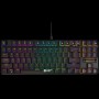 CANYON Cometstrike TKL GK-50, 87keys Mechanical keyboard, 50million times life, with VS11K30A solution, GTMX red switch, Rainbow backlight, 20 modes, 1.8m PVC cable, metal material + ABS, UK layout, size: 354*126*26.6mm, weight:624g, black