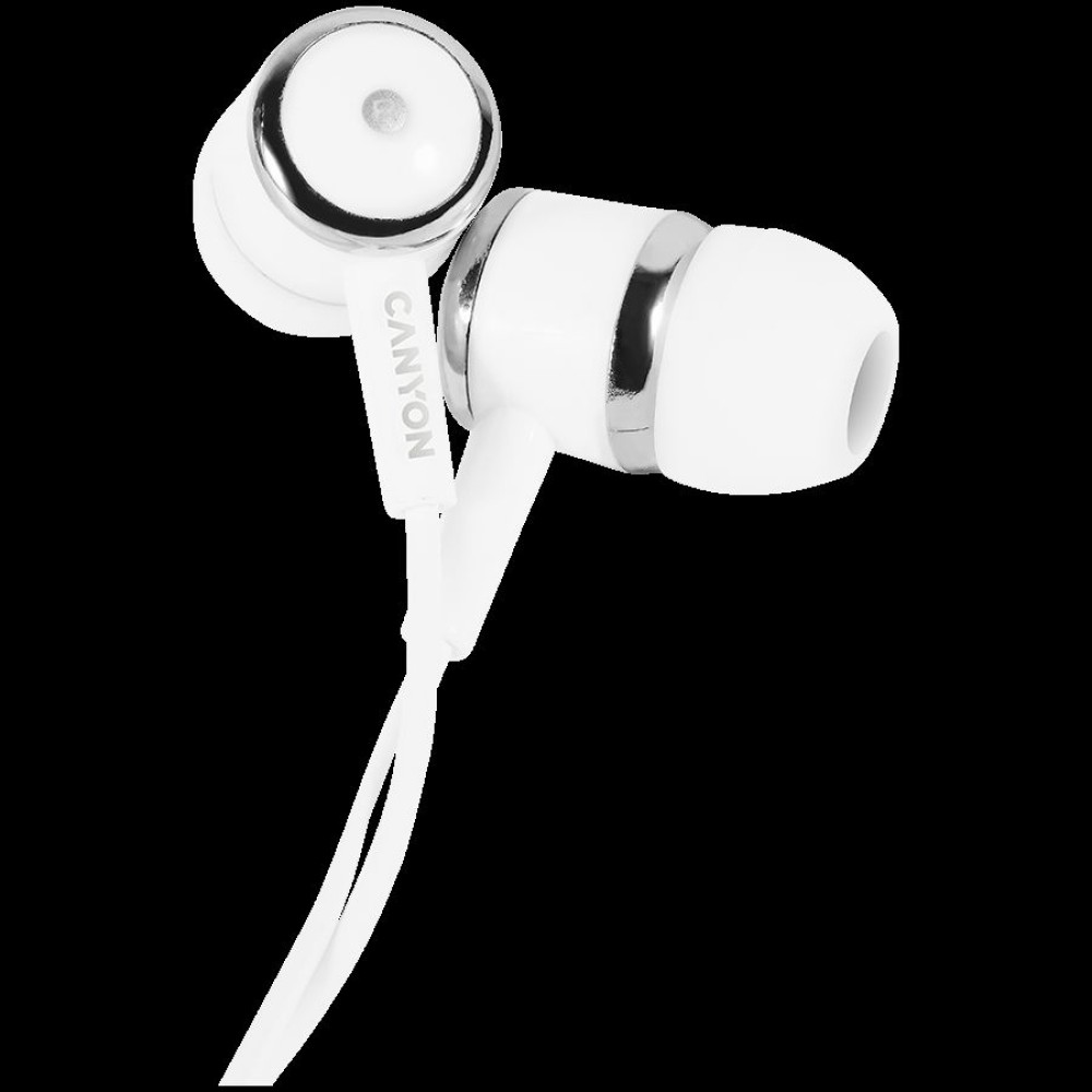 CANYON headphones EPM-01 Mic 1.2m White