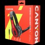 CANYON PC headset HSC-1 PC Mic Flat 2m Black Red