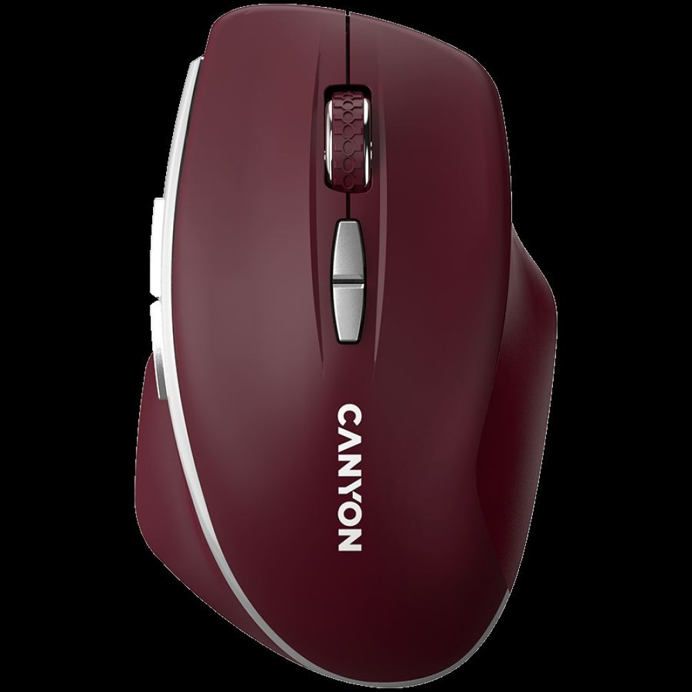 CANYON mouse MW-21 BlueLED 7buttons Wireless Burgundy Red