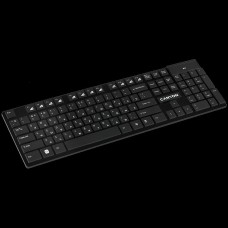 CANYON keyboard HKB-W2 EN/RU Ultra Slim Multimedia Wireless Black