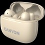 CANYON headset OnGo TWS-10 ANC+ENC Beige