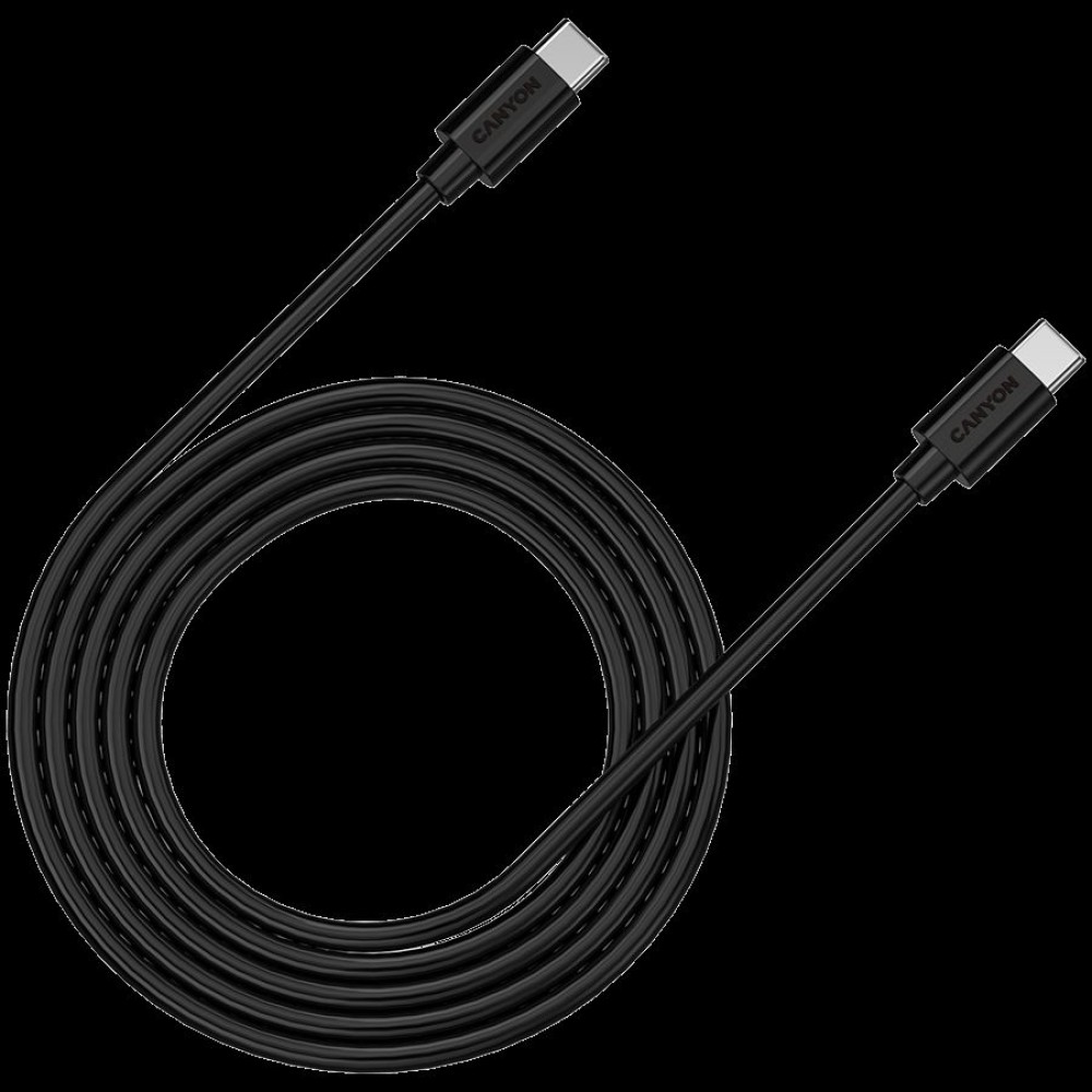 CANYON cable C-12 USB-C to USB-C 100W 2m Black