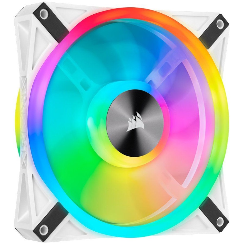 Corsair QL Series, WHITE QL140 RGB, 140mm RGB LED Fan, Single Pack, EAN:0840006619512