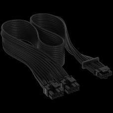 Corsair Premium Individually Sleeved 12+4pin PCIe Gen 5 12VHPWR 600W cable, Type 4, BLACK, EAN:0840006694519