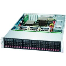 Supermicro Server Chassis CSE-216BE1C-R920LPB, 2U, MB EEATX 13.68x13, EATX 12x13, ATX 12x10, 24x2.5 Hot-swap SAS3/SATA, 24-port SAS3 12Gbps single-expander backplane, 2x2.5 hot-swap drive bay Optional, 7xLP slots, 1+1 920W RPS, 3xFan, Rails, Black