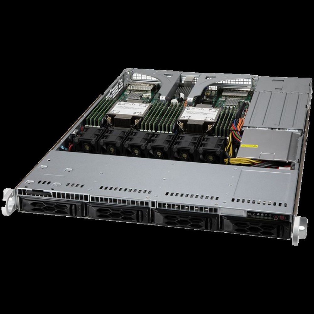 Supermicro server chassis CSE-LA15TQC-R860AW 1U SCLA15 TQC CloudDC Chassis w/ Redundant 860W,RoHS, 2x Full-height expansion slot(s) 2x S-AIOM expansion slot(s), 4 x 3.5