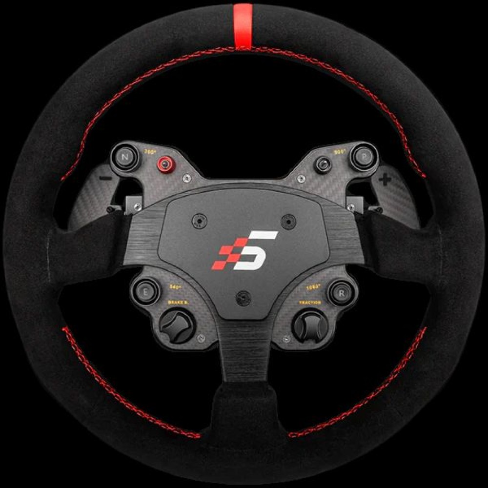 GT1 Round Steering Wheel | Shifter Paddles | AlcantaraSIMAGIC QR70 Included